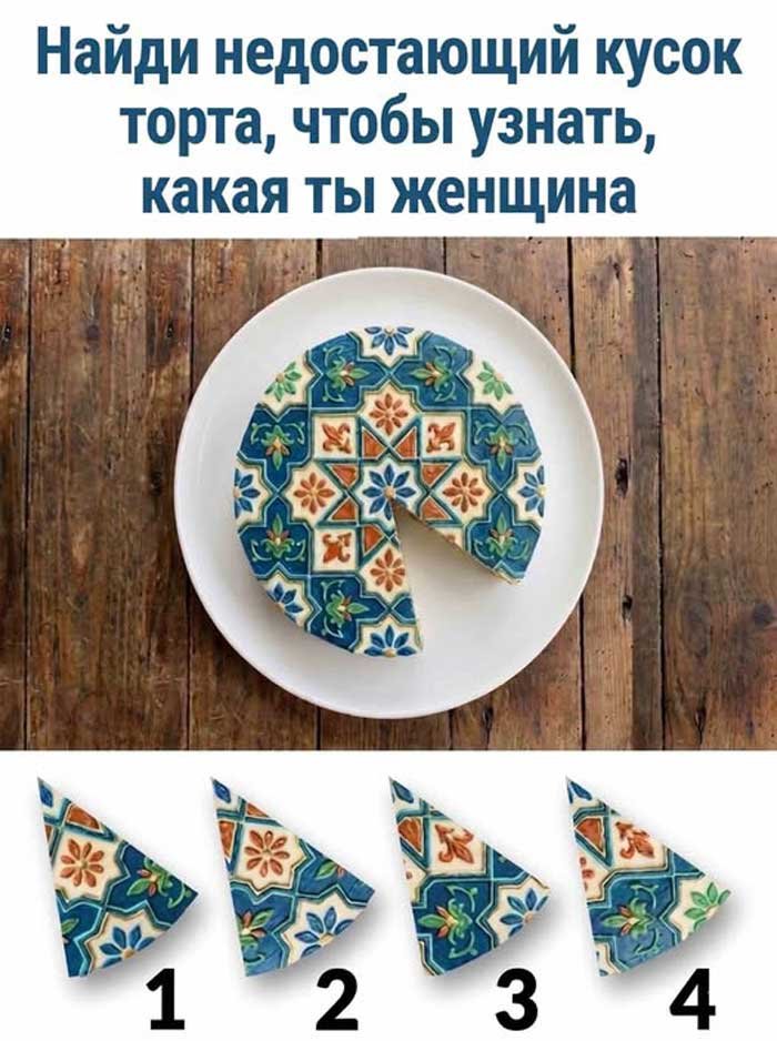 🎂 Выбери один кусочек торта и узнай скрытую черту своего характера