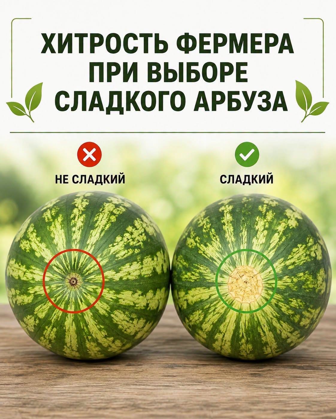 Как выбрать самый сладкий арбуз 🍉 Один простой признак, который многие покупатели упускают — больше никаких безвкусных плодов!