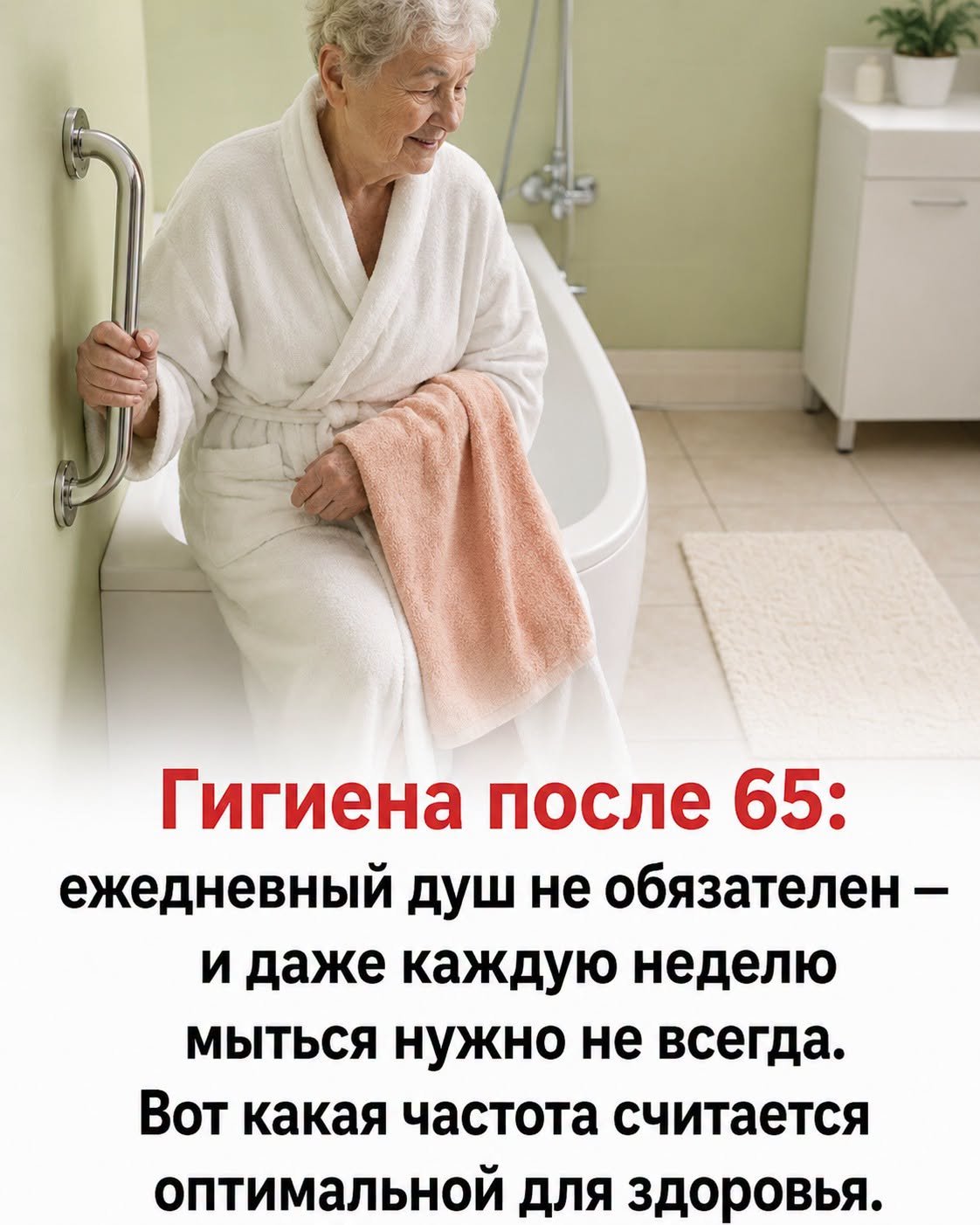 После 70 лет ежедневный душ может навредить: вот как часто действительно нужно мыться