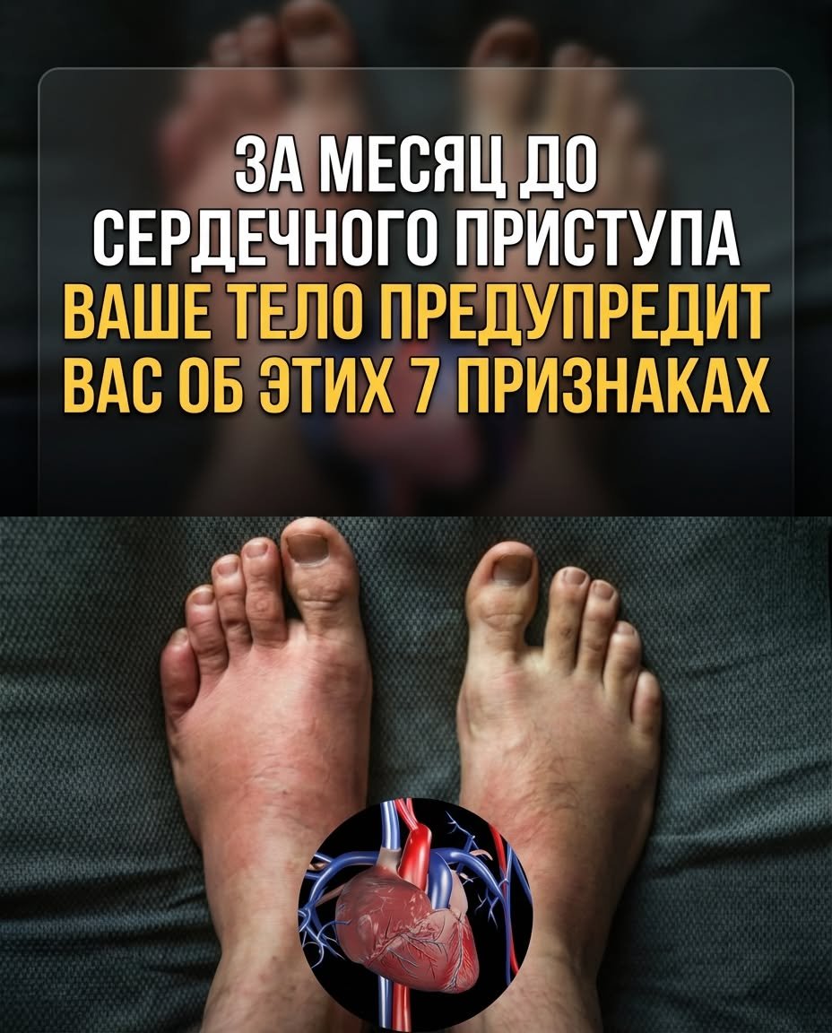 За месяц до инфаркта организм может подавать эти 7 сигналов: не игнорируйте их!
